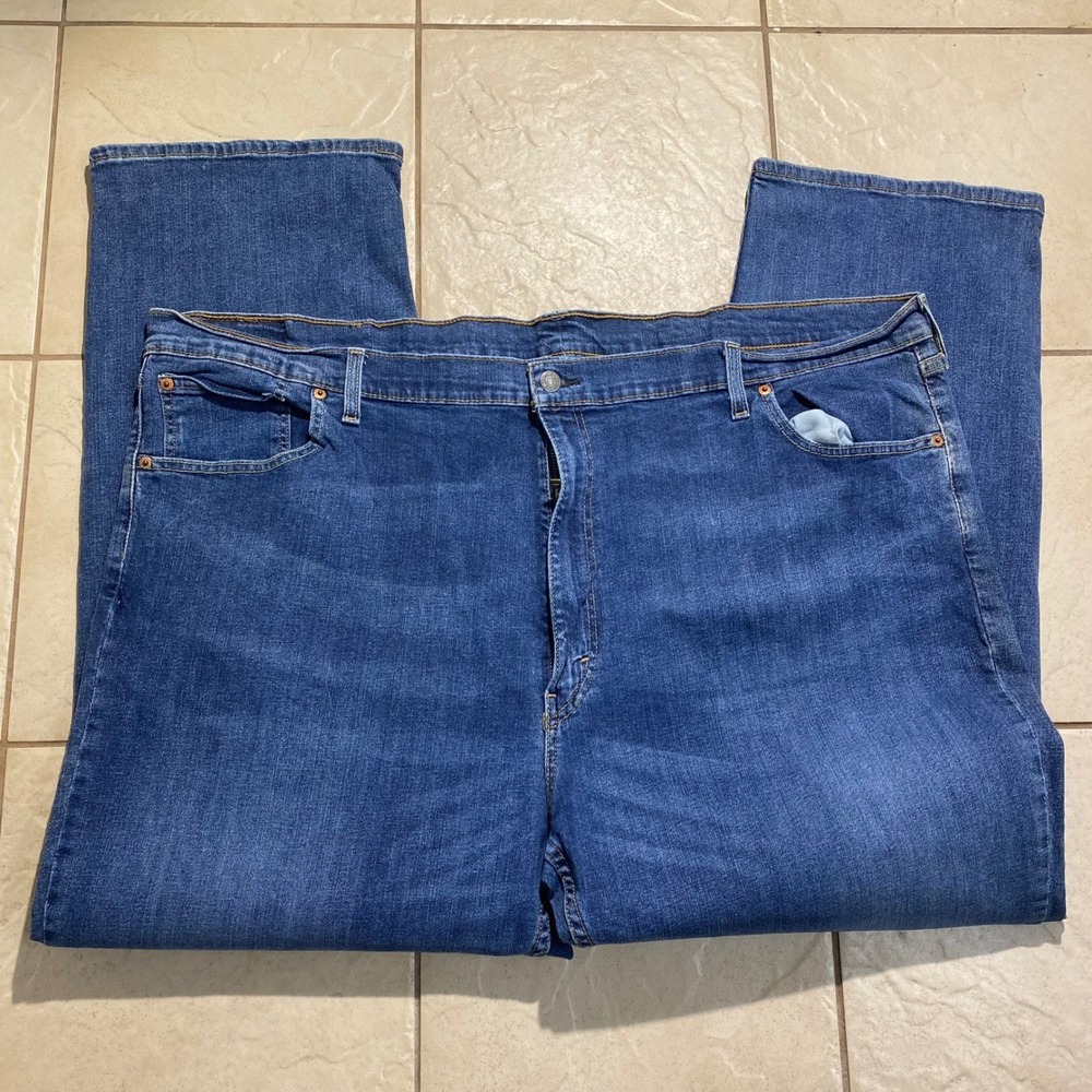 Levi Strauss Co Mens Jeans 569 Loose Fit Straight‎ Leg Blue Denim Size 52x32
